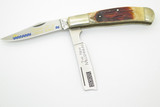 Vintage 2000 Frost Dawn of Millennium Razor Seki Japan Stag Folding Pocket Knife