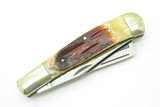 Vintage 2000 Frost Dawn of Millennium Razor Seki Japan Stag Folding Pocket Knife