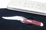 2000 Case XX 61953 Russlock Red Bone Pocket Worn Handle Folding Pocket Knife