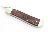 2000 Case XX 61953 Russlock Pocket Worn Red Bone Handle Folding Pocket Knife