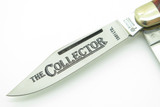 Vtg 1981 Boker The Collector Solingen Germany Stockman Bone Folding Pocket Knife
