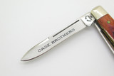 Case XX Brothers 6215 Chestnut Jigged Bone Gunstock Jack Folding Pocket Knife