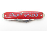 Vintage Coca Cola Advertising In Bottles 5¢ USA Red Handle Folding Pocket Knife