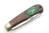 Vintage Camillus 10 USA Wildlife Jumbo Trapper Folding Pocket Knife & Steel