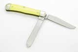 Vintage 2000 Case XX 3254 Trapper Vietnam Commemorative Yellow Folding Knife