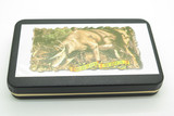 Vintage 1980s Old Ram Hunter Series Green Handle Trapper Folding Pocket Knife