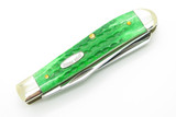 2002 Case XX 6207 Trapper John Deere Green Bone Handle Folding Pocket Knife