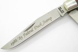 Vintage 1988-89 Schrade USA Limited Edition Federal Stamp Trapper Folding Knife
