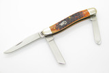 2002 Case XX 6318 Stockman Script Autumn Shadow Bone Handle Folding Pocket Knife
