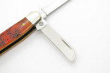 2002 Case XX 6318 Stockman Script Autumn Shadow Bone Handle Folding Pocket Knife