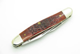 Vintage 2000 Case XX USA Jigged Red Bone Muskrat Folding Pocket Knife