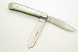 Vintage 1980s Cuttin Horse Inidan Head Nickel Trapper Folding Pocket Knife