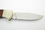 Vintage Precise Deerslayer Seki Japan 4 Star Buck Scrimshaw Folding Hunter Knife