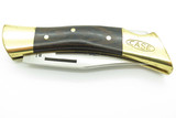 Vintage 1980 Case XX P197 Shark Tooth Wood Handle Folding Hunter Lockback Knife