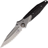 Microtech Socom Bravo Mini 260M-9 Titanium CF Serrated M390 Folding Pocket Knife