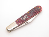 2001 Case XX 6143 Daddy Barlow Jigged Cranberry Bone Folding Pocket Knife