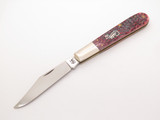 2001 Case XX 6143 Daddy Barlow Jigged Cranberry Bone Folding Pocket Knife