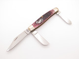 2001 Case XX 6375 Stockman Cranberry Jigged Bone Handle Folding Pocket Knife