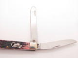 99 Case XX 6254 Trapper Cranberry Jigged Bone Silver Script Folding Pocket Knife