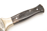 Vtg Parker American Blade Seki Japan Fukuta AUS-6 Buffalo Horn Dagger Knife #4