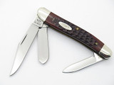 Vtg 1980 Case XX 087 Stockman Jigged Delrin Folding Pocket Knife Near Mint