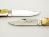 Vtg Explorer Tomcat G. Sakai Seki Japan 4" Folding Hunter Lockback Pocket Knife