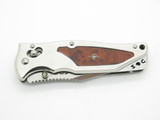 SOG Stingray 2.0 Seki Japan Custom Wood & Star Inlay Folding Pocket Knife