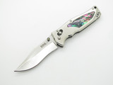 SOG Stingray 2.0 Seki Japan Custom Abalone Shell Inlay Folding Pocket Knife
