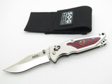 SOG Stingray 2.0 Seki Japan Custom Red Inlay Carbon Fiber Folding Pocket Knife