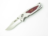 SOG Stingray 2.0 Seki Japan Custom Red Inlay Carbon Fiber Folding Pocket Knife