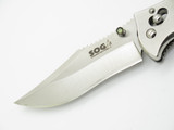 SOG Stingray 2.0 Seki Japan Custom Red Inlay Carbon Fiber Folding Pocket Knife
