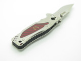 SOG Stingray 2.0 Seki Japan Custom Red Inlay Carbon Fiber Folding Pocket Knife