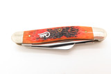 2002 Case XX 6318 Autumn Shadow Bone Handle Stockman Script Folding Pocket Knife