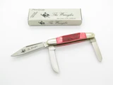 Frost Cutlery Solingen Steel Red Stag Bone Handle Stockman Folding Pocket Knife