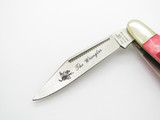 Frost Cutlery Solingen Steel Red Stag Bone Handle Stockman Folding Pocket Knife