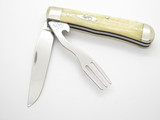 2000 Case XX 6254 USA Hobo Trapper Cream Jigged Bone Handle Folding Pocket Knife