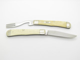 2000 Case XX 6254 USA Hobo Trapper Cream Jigged Bone Handle Folding Pocket Knife