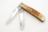Vintage 2001 Case XX 6207 Mini Trapper Jigged Bone Handle Folding Pocket Knife