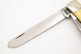 Vintage 1990 Case XX 3254 Trapper Yellow Handle Folding Pocket Knife