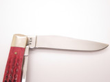 Vintage 2000 Case XX 6254 Trapper Pocket Worn Red Bone Folding Pocket Knife