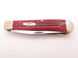 Vintage 2000 Case XX 6254 Trapper Pocket Worn Red Bone Folding Pocket Knife