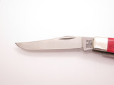 Vintage 1991 Case XX DR6207 Red Jigged Bone Mini Trapper Folding Pocket Knife