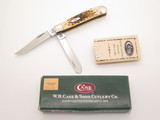 2001 Case XX 6207 Mini Trapper USA Jigged Bone Handle Folding Pocket Knife