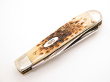 2001 Case XX 6207 Mini Trapper USA Jigged Bone Handle Folding Pocket Knife