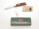 2000 Case XX 6207 Mini Trapper USA Red Jigged Bone Handle Folding Pocket Knife