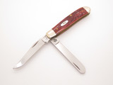 2000 Case XX 6207 Mini Trapper USA Red Jigged Bone Handle Folding Pocket Knife