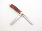 2000 Case XX 6207 Mini Trapper USA Red Jigged Bone Handle Folding Pocket Knife