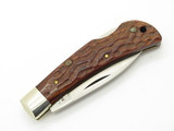 Vtg 1980 Case XX 61051 Jigged Wood Small Folding Lockback Pocket Knife