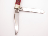2000 Case XX 6207 Mini Trapper USA Red Jigged Bone Handle Folding Pocket Knife