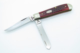 1998 Case XX 6207 Mini Trapper USA Red Jigged Bone Handle Folding Pocket Knife